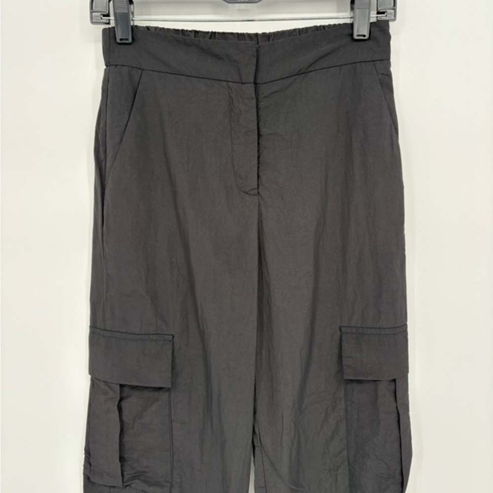 🧲 Nia nylon Cargo Jogger black pants